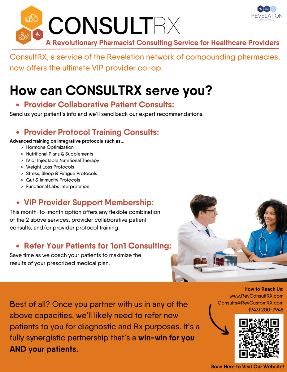 Provider Handout ConsultRx Information Revelation Marketing