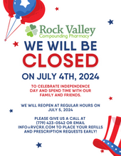 Load image into Gallery viewer, Flyer - Fourth of July Holiday Hours (All Pharmacy Variations)