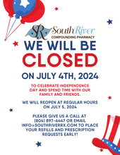 Load image into Gallery viewer, Flyer - Fourth of July Holiday Hours (All Pharmacy Variations)