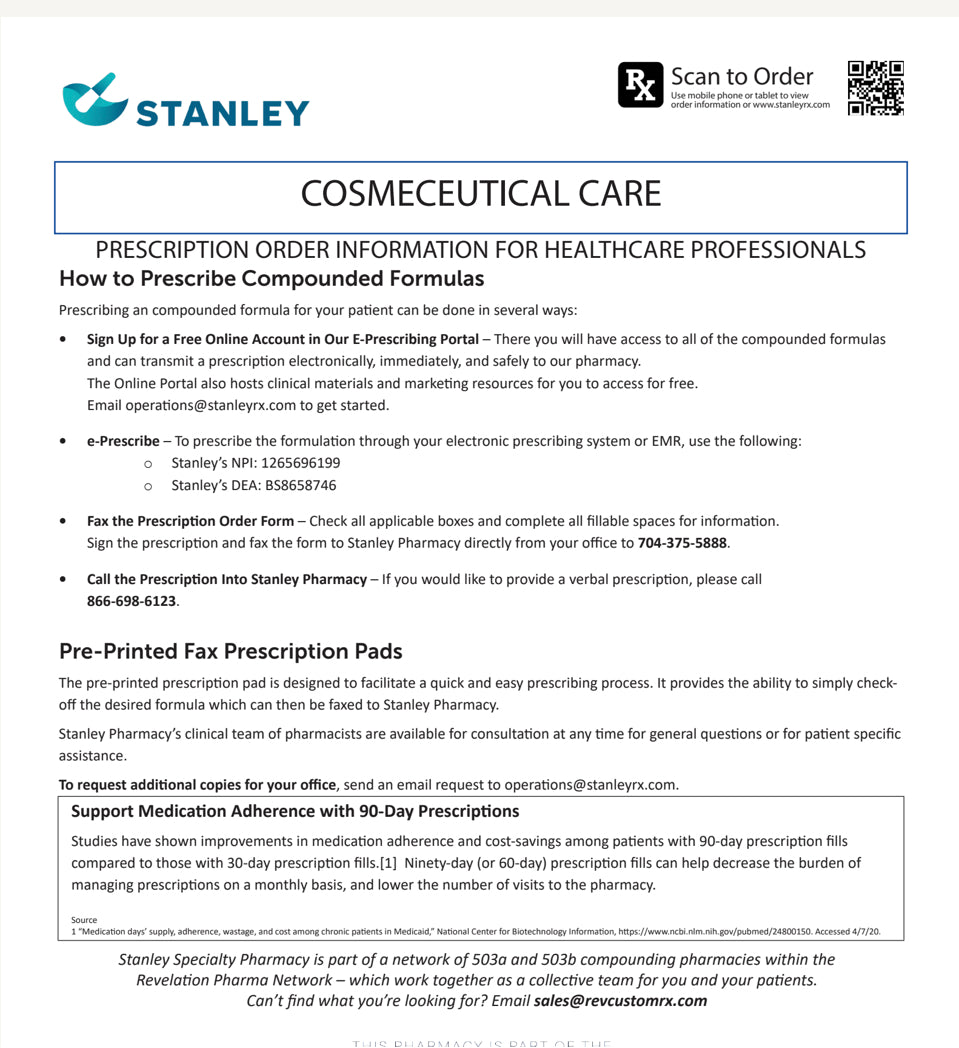 RX Template - Cosmeceutical Care (Stanley)