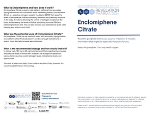 Enclomiphene Citrate Patient Information Leaflet