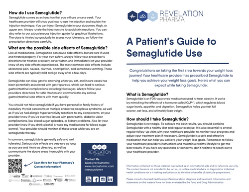 Patient Guide for Semaglutide - Revelation