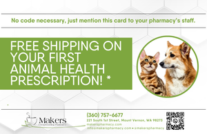 Postcard - Animal Health Free Shipping (Community Clinical, Eastern States, Makers, Pencol, Rock Valley, South River)