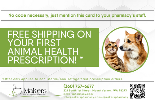 Postcard - Animal Health Free Shipping (Makers)