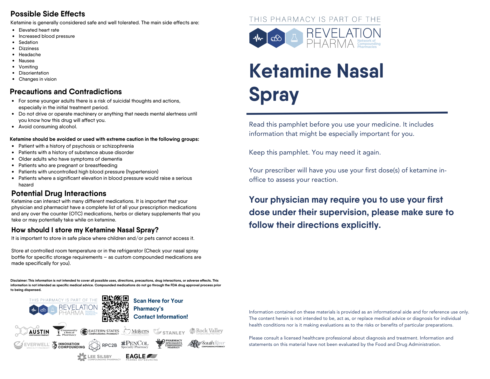 Patient Information Leaflet - Ketamine Nasal Spray (All Pharmacies ...