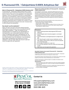 Patient Information Leaflet - Fluorouracil / Calcipotriene (All Pharmacies + Pencol + Pharmacy Specialists)