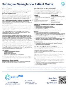 Patient Information Leaflet (PIL) - Sublingual Semaglutide (All Pharmacies + RPC2B + Everwell +Unbranded)