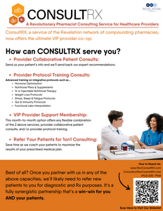 Provider Handout - ConsultRx Information