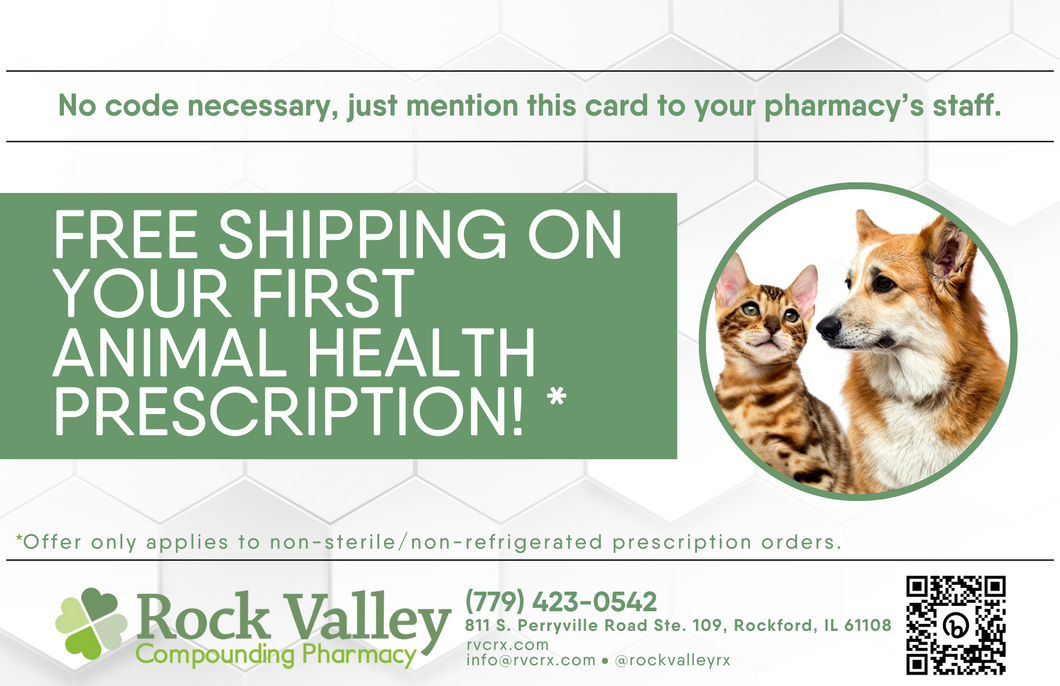 Postcard - Animal Health Free Shipping (Rock Valley)