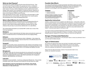 Anal Fissures Patient Information Leaflet