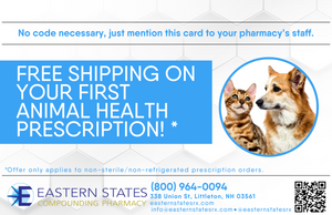 Postcard - Animal Health Free Shipping (Eastern States)