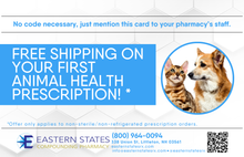 Load image into Gallery viewer, Postcard - Animal Health Free Shipping (Community Clinical, Eastern States, Makers, Pencol, Rock Valley, South River)