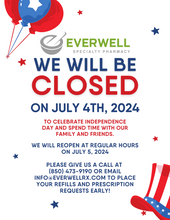 Load image into Gallery viewer, Flyer - Fourth of July Holiday Hours (All Pharmacy Variations)