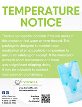 Load image into Gallery viewer, Postcard - Temperature/Cold Pack Notice (All Pharmacy Variations)