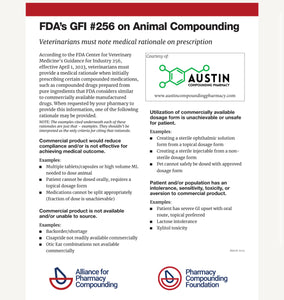 Prescriber Brief -GFI 256 Animal Compounding Austin