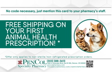 Load image into Gallery viewer, Postcard - Animal Health Free Shipping (Community Clinical, Eastern States, Makers, Pencol, Rock Valley, South River)