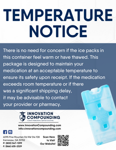 Postcard - Temperature/Cold Pack Notice (All Pharmacy Variations)