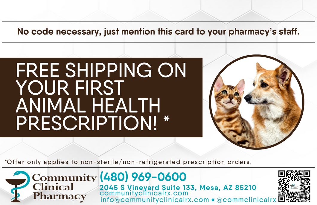 Postcard - Animal Health Free Shipping (Community Clinical)