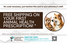 Load image into Gallery viewer, Postcard - Animal Health Free Shipping (Community Clinical, Eastern States, Makers, Pencol, Rock Valley, South River)