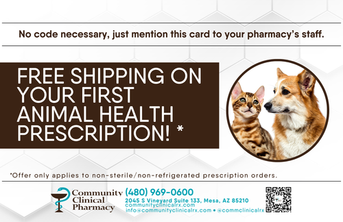 Postcard - Animal Health Free Shipping (Community Clinical, Eastern States, Makers, Pencol, Rock Valley, South River)