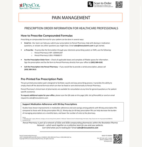 RX Template - Pain Management (Pencol)