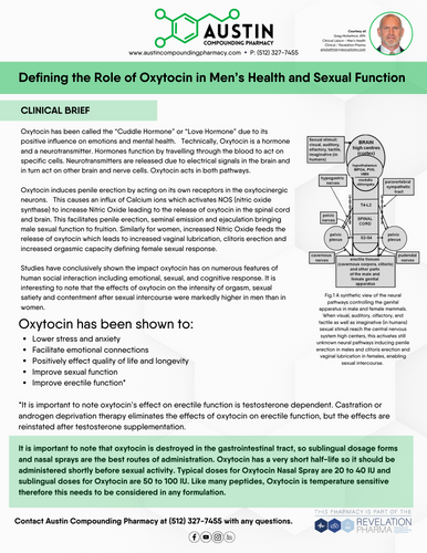 Defining the Role of Oxytocin in Men’s Health and Sexual Function (Austin)