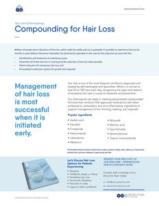 Dermatological & Cosmeceutical Hair Loss Sales Sheet