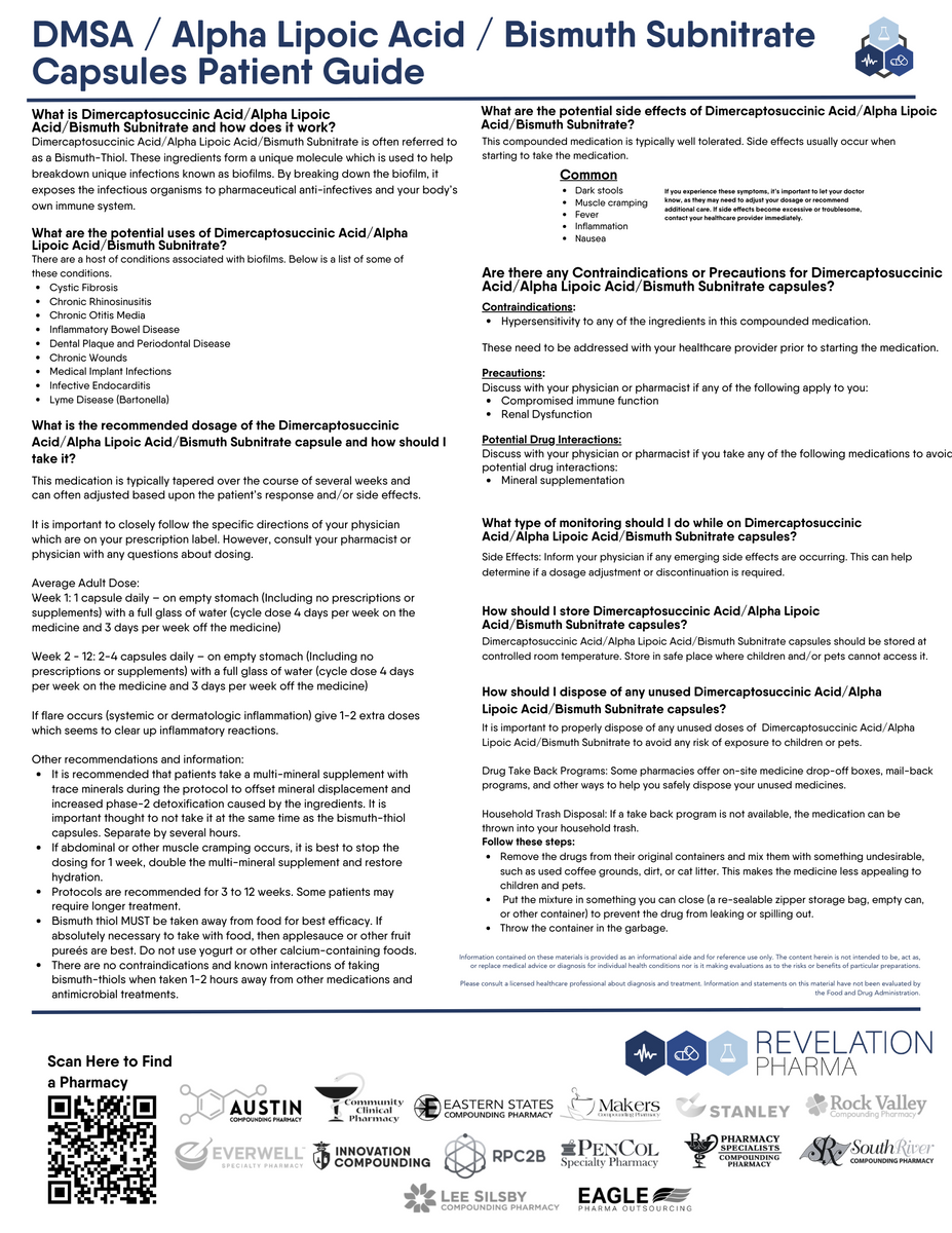 Patient Information Leaflet (PIL) - DMSA/Alpha Lipoic Acid/Bismuth Sub ...