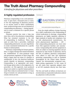 Compounding Regulatory Framework - Eastern States