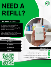 Load image into Gallery viewer, Flyer - Refill Information in Spanish and English (All Pharmacy Variations)