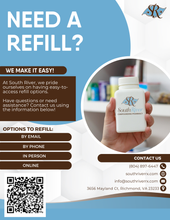 Load image into Gallery viewer, Flyer - Refill Information in Spanish and English (All Pharmacy Variations)