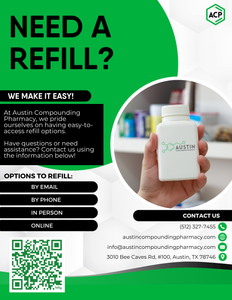 Flyer - Refill Information in Spanish and English (All Pharmacy Variations)