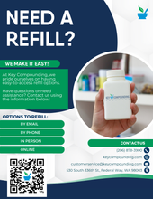 Load image into Gallery viewer, Flyer - Refill Information in Spanish and English (All Pharmacy Variations)