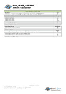 ENT Patient Pricing (South River)