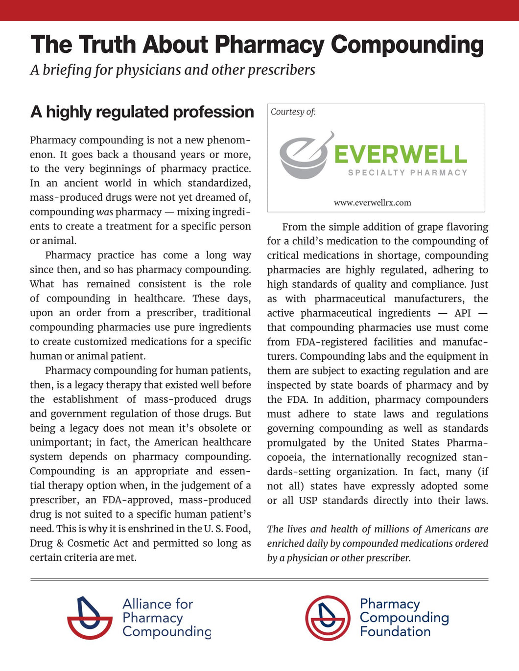 Compounding Regulatory Framework - Everwell