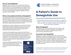 Patient Guide for Semaglutide - Eastern States