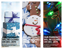 Load image into Gallery viewer, Bag Stuffers - Christmas Holiday Closure (All Pharmacy Variations)