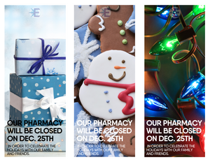 Bag Stuffers - Christmas Holiday Closure (All Pharmacy Variations)