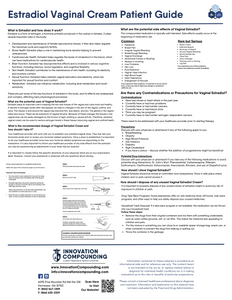 Patient Information Leaflet (PIL) - Estradiol Vaginal Cream (Innovation)