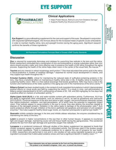 Eye Support Handout (Pharmacist Formulations)