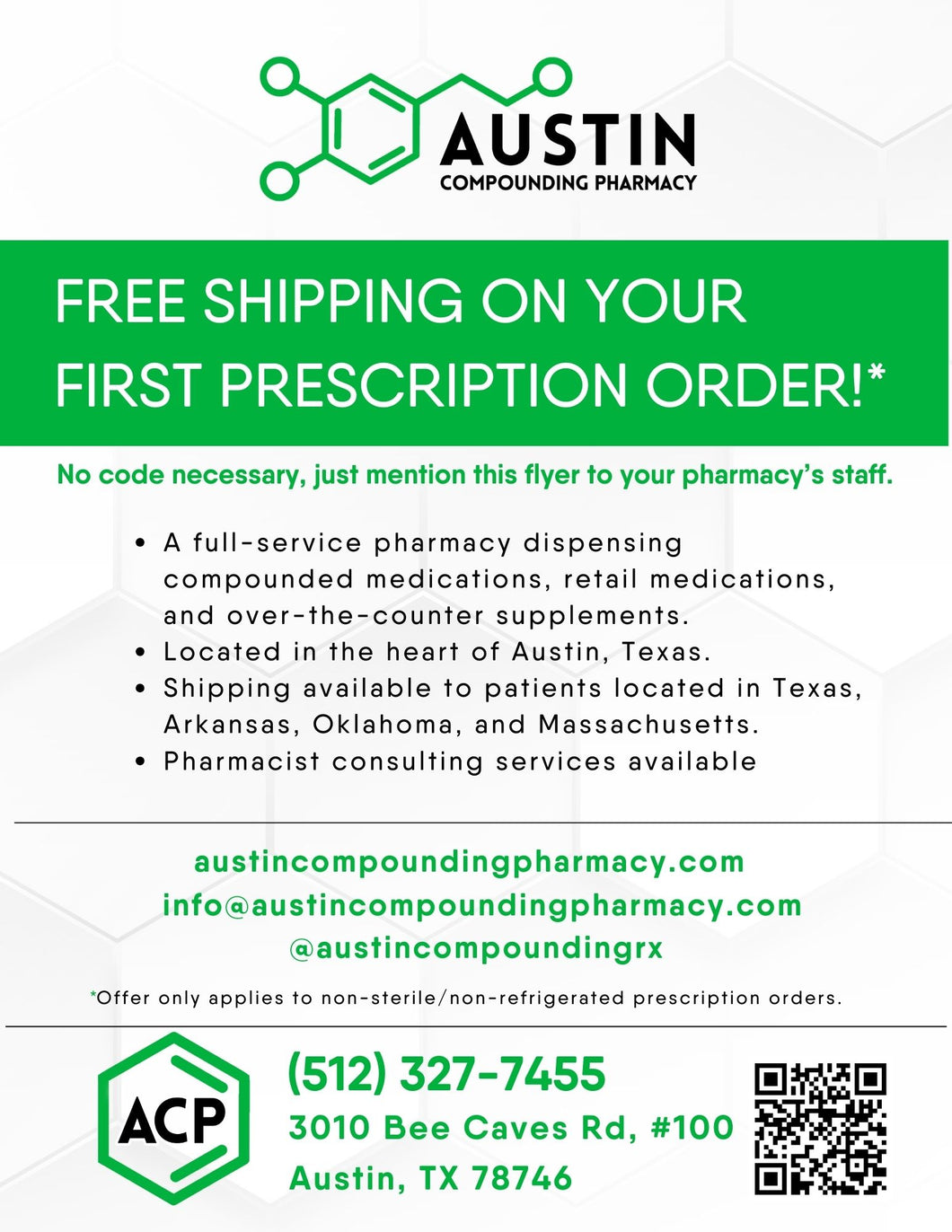 Austin Free Shipping Flyer