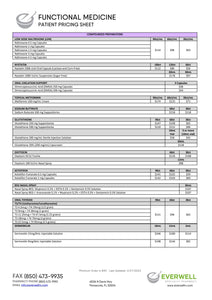 Patient Pricing Functional Medicine - Everwell