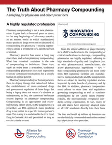 Compounding Regulatory Framework - Innovation