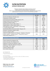 IV Nutrition Account Pricing (Lee Silsby)