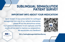 Load image into Gallery viewer, Postcard - Important Info / Sublingual Semaglutide Survey (All Pharmacies)