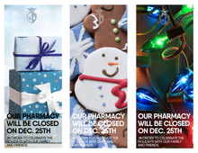 Load image into Gallery viewer, Bag Stuffers - Christmas Holiday Closure (All Pharmacy Variations)