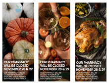 Load image into Gallery viewer, Bag Stuffers - Thanksgiving Holiday Closure (All Pharmacy Variations)