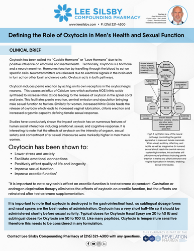 Defining the Role of Oxytocin in Men’s Health and Sexual Function (Lee Silsby)