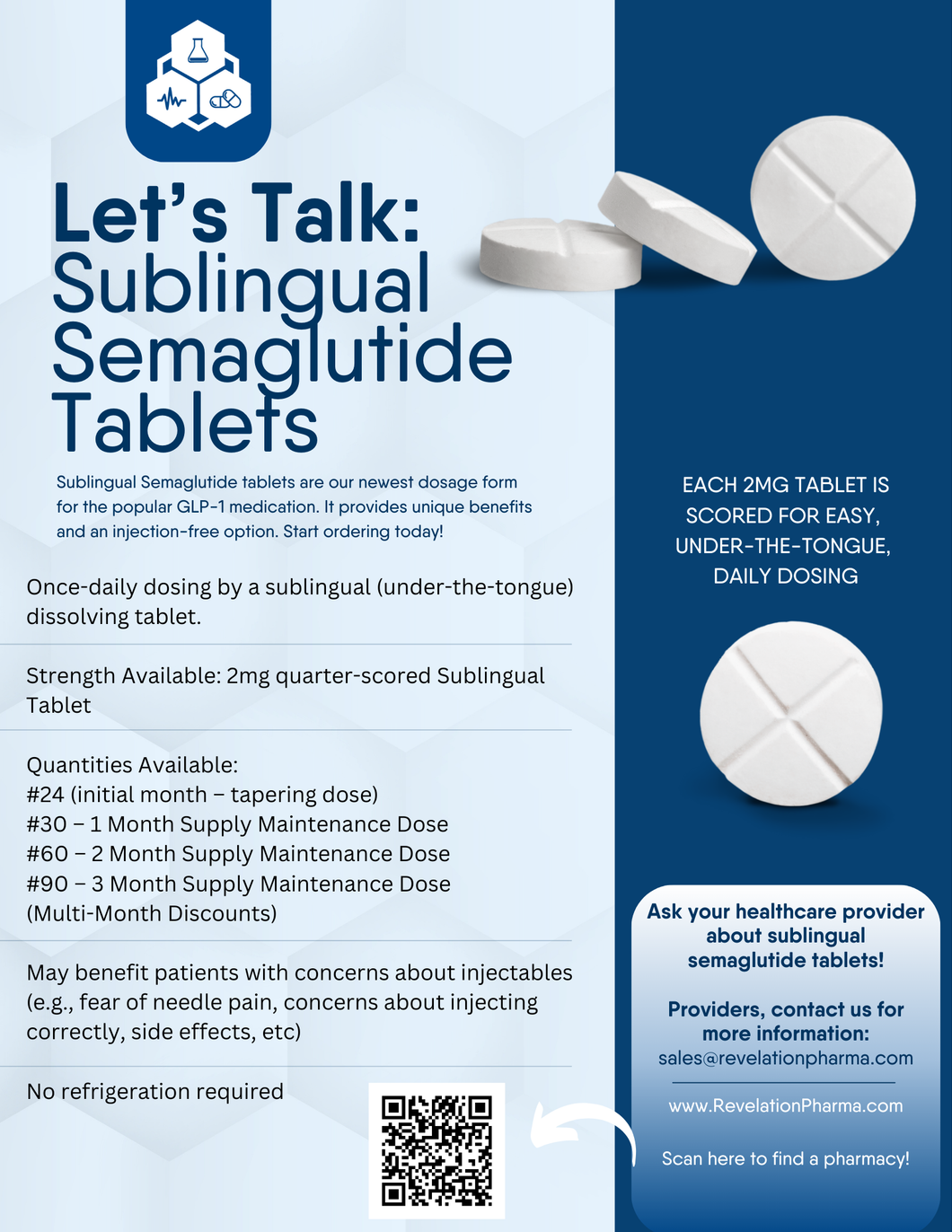 Flyer - Let's Talk Sublingual Semaglutide Tablets (Revelation)