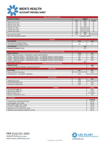 Men's Health Account Pricing - Lee Silsby